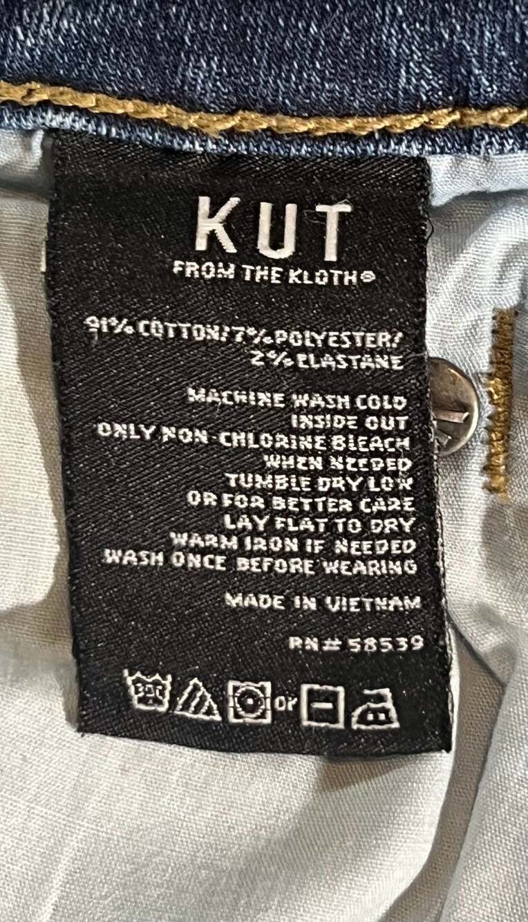 Kut from the Kloth Catherine Straight Leg Jeans Size 10 - Picture 3 of 6